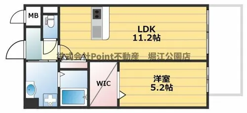 Laule’a天王寺東【6階】の間取り