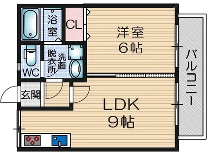正雀リビエラ【2階】の間取り