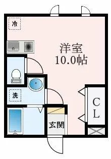 新栄プロパティー沢田【2階】の間取り