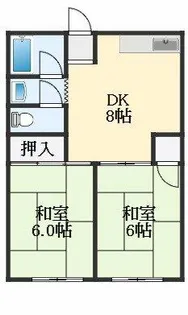 大阪府羽曳野市古市4丁目【マンション】の間取り