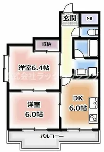 大阪府寝屋川市池田中町【マンション】の間取り