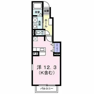 フィオーレ長行東三番館【1階】の間取り