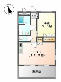グランチェスタ・フォンティーヌ【1階】の間取り