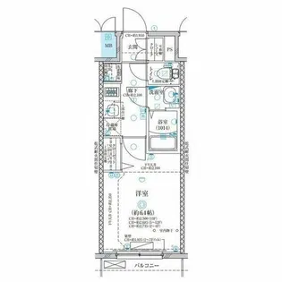 ディアレイシャス名古屋太閤通【12階】の間取り