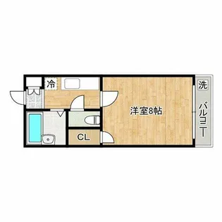 グリーンフィールド【2階】の間取り