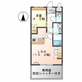 ライブリーさと【1階】の間取り