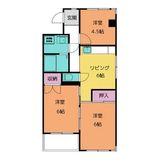 第二エミネンスアキタビル【303号室】の間取り
