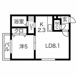 スリーナインXY【3階】の間取り