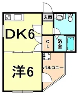 メゾンドリュウ東園田【2階】の間取り