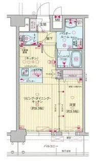 プレサンス野江内代ペルティエ【12階】の間取り