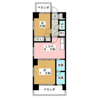 アネシスYM【5階】の間取り