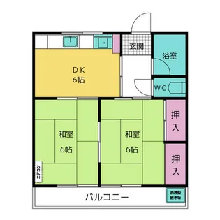 コーポサカキバラ【2階】の間取り