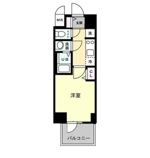プレサンス四天王寺前夕陽ヶ丘 凛宮【2階】の間取り