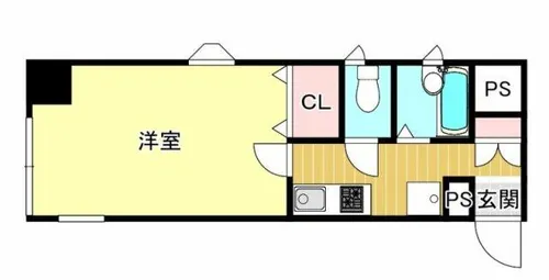ラリブ大手門【8階】の間取り