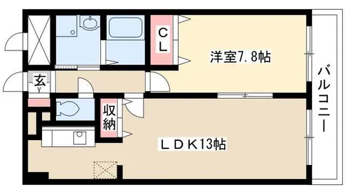 グランシャリオ覺王山【402号室】の間取り