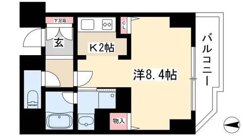 CASSIA車道【7階】の間取り
