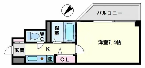 インターナショナル上汐【1階】の間取り