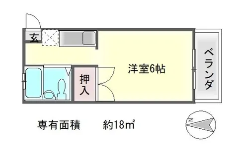 サンライズヒガシラ【3階】の間取り