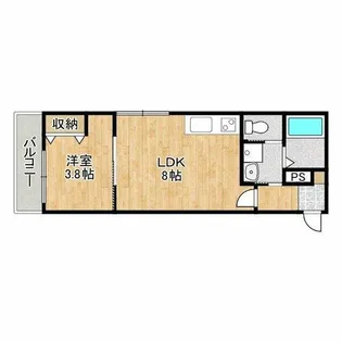 FelizCourtりんくうⅡ【1階】の間取り