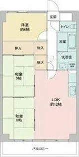 レジディア日比野【7階】の間取り