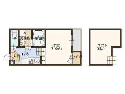 STAGE東中浜【2階】の間取り