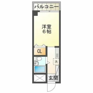 フルール須磨離宮【4階】の間取り
