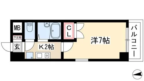 セントラルリッツ【3階】の間取り