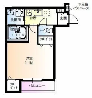 フジパレス大桐Ⅴ番館【2階】の間取り