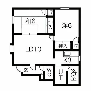 ファミール谷川B【201号室】の間取り