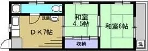 ナカジョウマンション【2階】の間取り