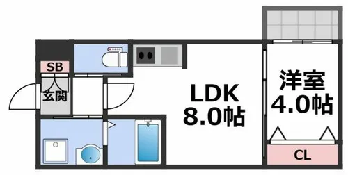 H-maison衣摺Ⅱ【1階】の間取り