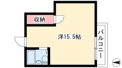 スタジオA1【501号室】の間取り