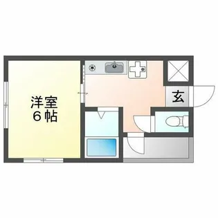 ワンフラーリッシュ西宮【607号室】の間取り