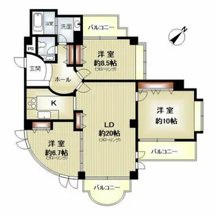 オリバー西岡本【2階】の間取り