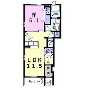 イリーデ・カーサ【1階】の間取り