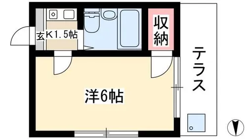 さくらハイツ六番町【2階】の間取り