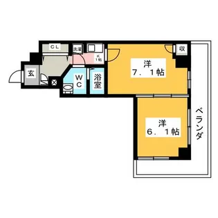 La Douceur新栄【10階】の間取り