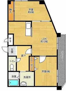 メゾンヴェール中尾Ⅱ【502号室】の間取り