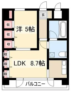 ラ・クール泉【8階】の間取り