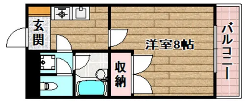 カーサ・ヴェルディ【311号室】の間取り
