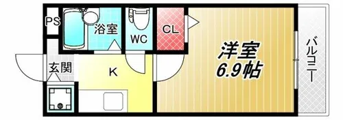 リバーサイド金岡Ⅱ番館【2階】の間取り