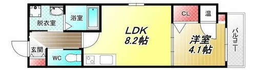 F asecia Citrine【1階】の間取り