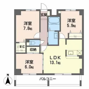リンカンズ・ベール【2階】の間取り