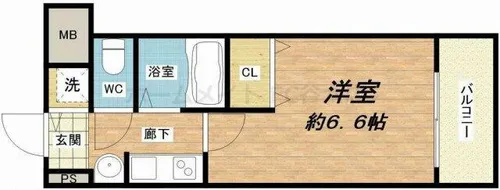 プレサンス心斎橋モデルノ【10階】の間取り