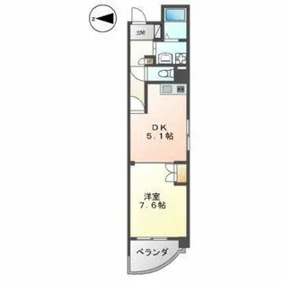 THE RESIDENCE KANAYAMA SOUTH【3階】の間取り