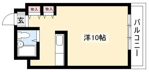 八晃ビル【506号室】の間取り