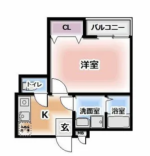 ディアコート香里【1階】の間取り