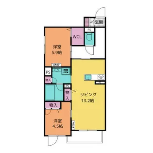 セントリビエyokosuka【101号室】の間取り