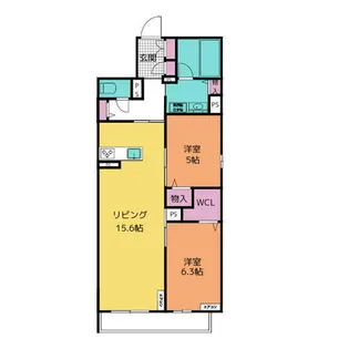 セントリビエyokosuka【102号室】の間取り