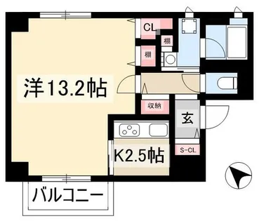 La casa alba due【901号室】の間取り